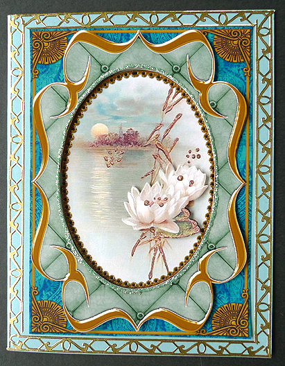 Oriental Lily Fancy Bracket A4 Picture Topper Sheet by Peggy Stogdill