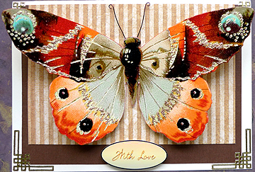 Butterfly Stand Up Card 2 by Peggy Stogdill