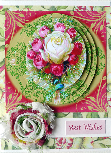 Antique Rose Bouquet by Peggy Stogdill