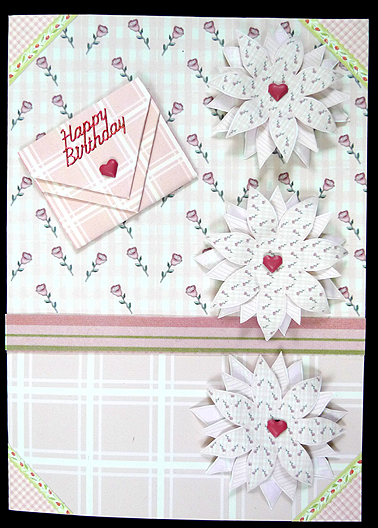 Mini Envelope Card - Peach Rosebuds (with Spanish) by Peggy Stogdill