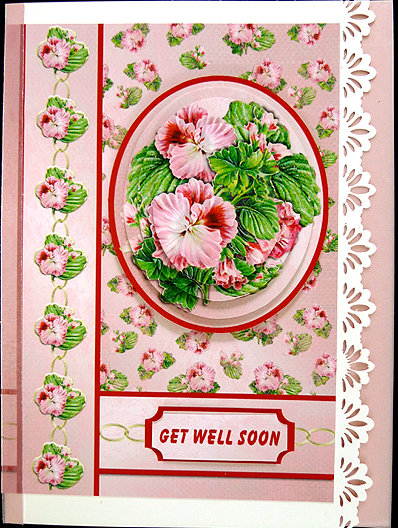 Pink Geraniums by Peggy Stogdill