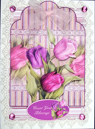 Scallop Arch Topper - Count Your Blessings by Peggy Stogdill