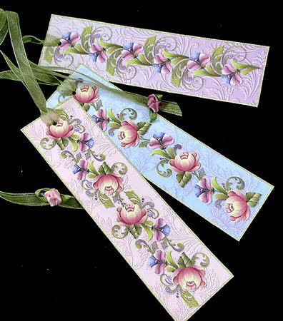 Floral Bookmarks 2 by Peggy Stogdill