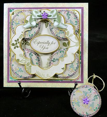 Olive Oriental Fern Especially for You 3D Rosette 8in Kit by Peggy Stogdill
