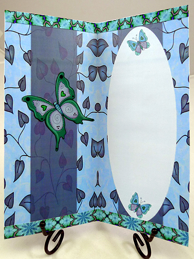 Beautiful Butterflies with Love Dl Insert - Sky Blue by Peggy Stogdill