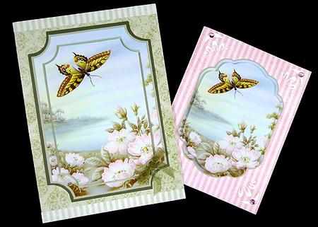 Swallowtail Butterfly & Wild Roses Plaques by Peggy Stogdill