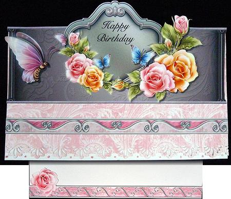 Elegant Jewelled Borders in Silver by Peggy Stogdill