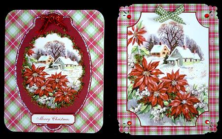 Vintage Christmas Plaques #2 by Peggy Stogdill