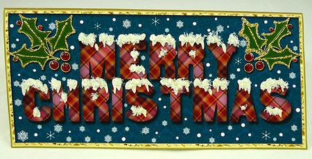 Letter Fold Christmas Card 5 by Peggy Stogdill