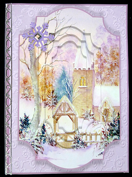 Winter Church A5 Invertage Card Kit by Peggy Stogdill