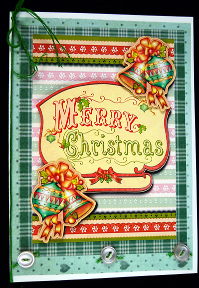 2 Vintage Merry Christmas Toppers by Peggy Stogdill