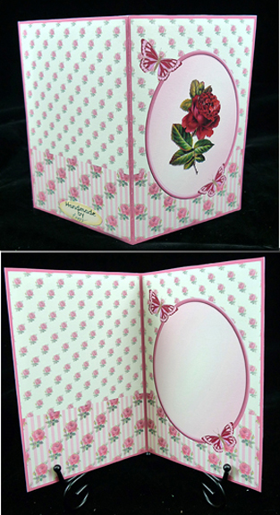 Romantic Rose Bouquet Insert by Peggy Stogdill