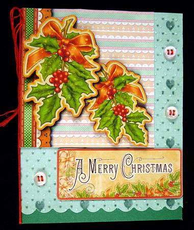 2 Vintage Christmas Holly Toppers by Peggy Stogdill