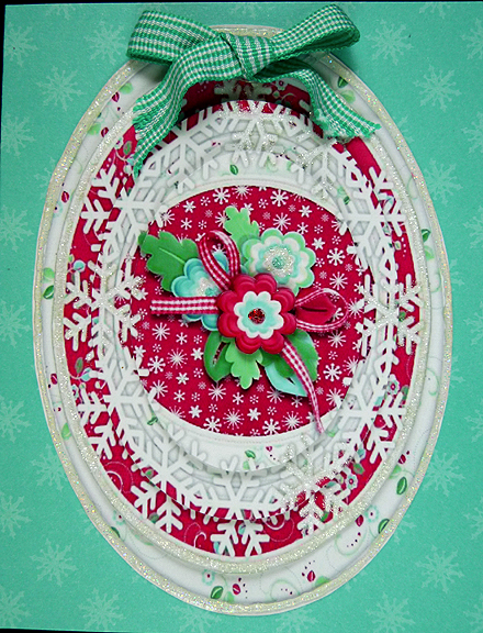 Snow Flowers Pyramage Sheet by Peggy Stogdill