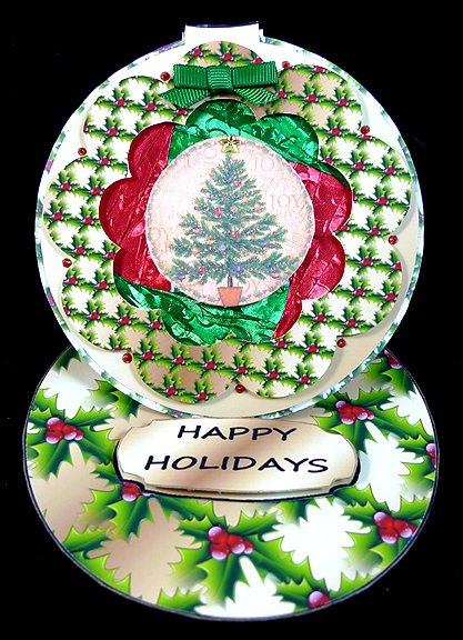 Christmas Circle with a Window If Easel Kit by Peggy Stogdill