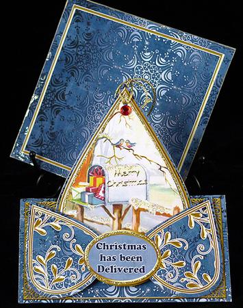 Snow Mail Christmas Has Been Delivered Teardrop Trio Kit by Peggy Stogdill