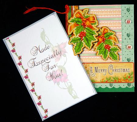 Card Protector Stylized Flowers 4x6 Portrait by Peggy Stogdill