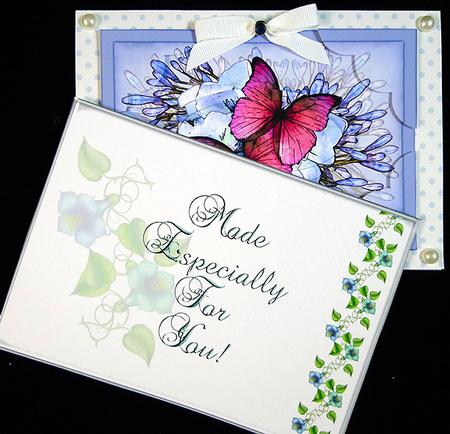 Card Protector Morning Glory 5x7 Landscape by Peggy Stogdill