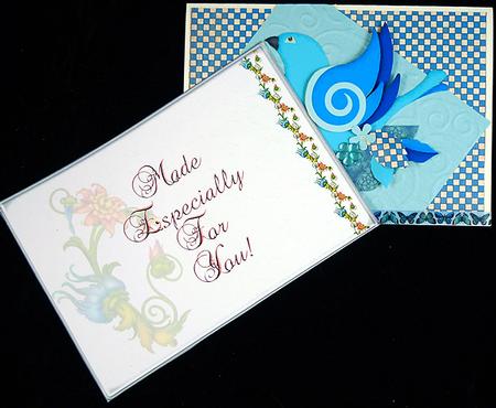 Card Protector Stylized Flowers 2 5x7 Landscape by Peggy Stogdill