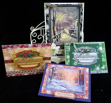 Let It Snow Jewel Tone Snowflake Christmas Backgrounds Holiday Papers by Peggy Stogdill