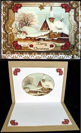 Christmas Snowy Winters Day Insert 1 by Peggy Stogdill