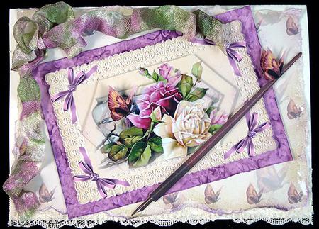 Butterfly Backing by Peggy Stogdill