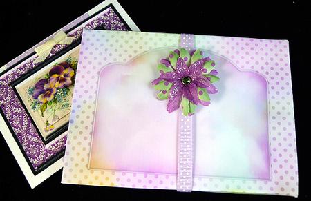 Rainbow Dots C6 Card Box Mini Kit by Peggy Stogdill
