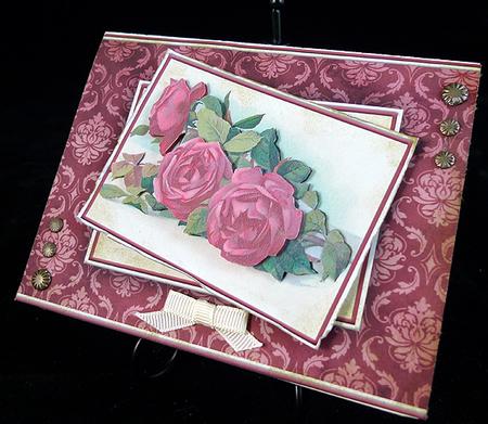 Red Roses Quick Card by Peggy Stogdill