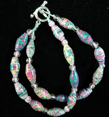 Small Oval Beads #3 by Peggy Stogdill