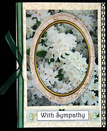 2 White Flower Toppers - with Matching Tags by Peggy Stogdill