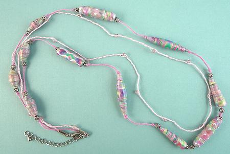 Coordinated Bead Sampler #4 by Peggy Stogdill