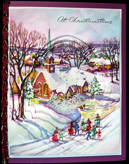 Christmas Time Inverted Pyramid by Peggy Stogdill