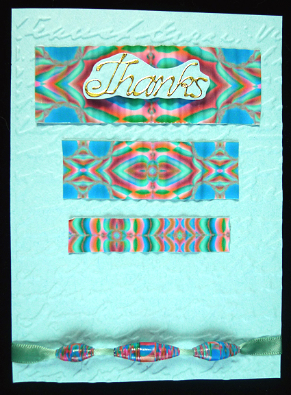 Coordinated Bead Sampler #1 by Peggy Stogdill