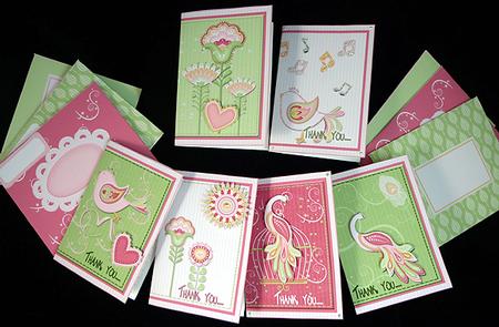 Whimsical Notelet Kit - Summer by Peggy Stogdill