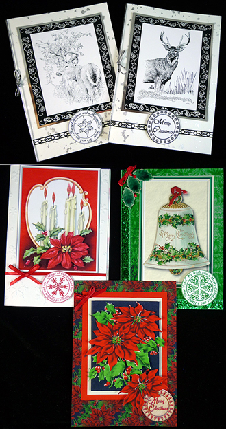 Round Christmas Tags by Peggy Stogdill