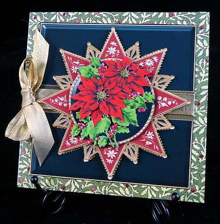 Striking Poinsettias 8x8 Mini Kit by Peggy Stogdill