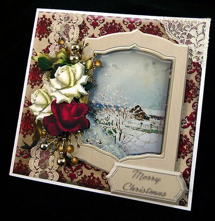 Christmas Cottage Vintage Art Mini Kit by Peggy Stogdill