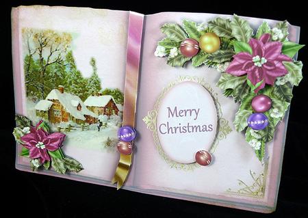 Picture Book Tent-card Mini-kit - Country Christmas by Peggy Stogdill