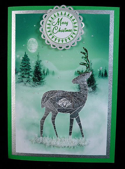 Fantasy Winter Background - Green by Peggy Stogdill