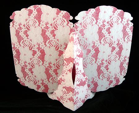 Gradient Lace Christmas Backing Paper #1 by Peggy Stogdill