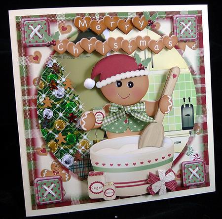 Baking Gingerbread Christmas by Peggy Stogdill