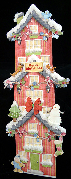 Long Tall Alley Large Dl Mini-kit - Red House by Peggy Stogdill