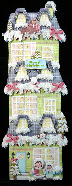 Long Tall Alley Large Dl Mini-kit - Green House by Peggy Stogdill