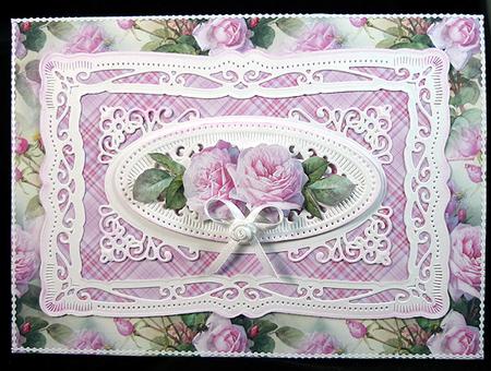 Gorgeous Vintage Pink Roses Backing Papers & Insert Panels by Peggy Stogdill