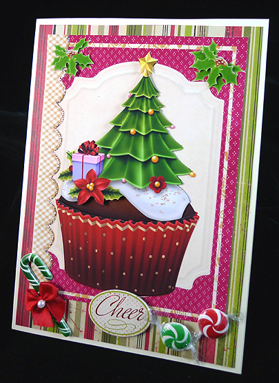 Lovely Cupcake for Christmas . by Peggy Stogdill