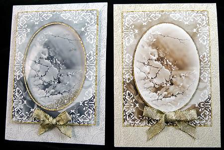 Beautiful Winter Day Card Fronts Set 2 by Peggy Stogdill