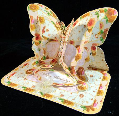 Layered Butterfly Easel - 50th by Peggy Stogdill