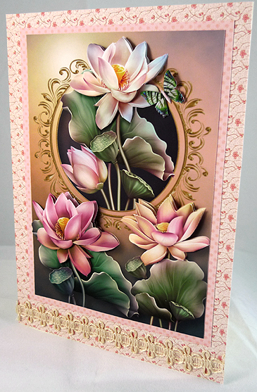 In Love of Lotus with Decoupage by Peggy Stogdill