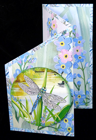 Three Fold Water's Edge "dragonfly Days" by Peggy Stogdill