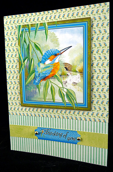 Looking on 6 by 6 Square Card Front Blank by Peggy Stogdill